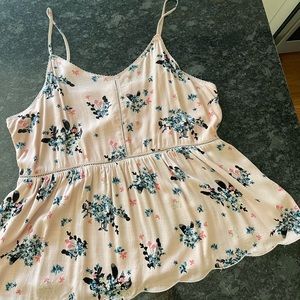 XL Maurice’s pink floral tank top